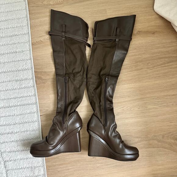 NEW Free People x Nicholas K Jedda Over-the-Knee Boots in Tobacco Size 7 - Picture 5 of 9